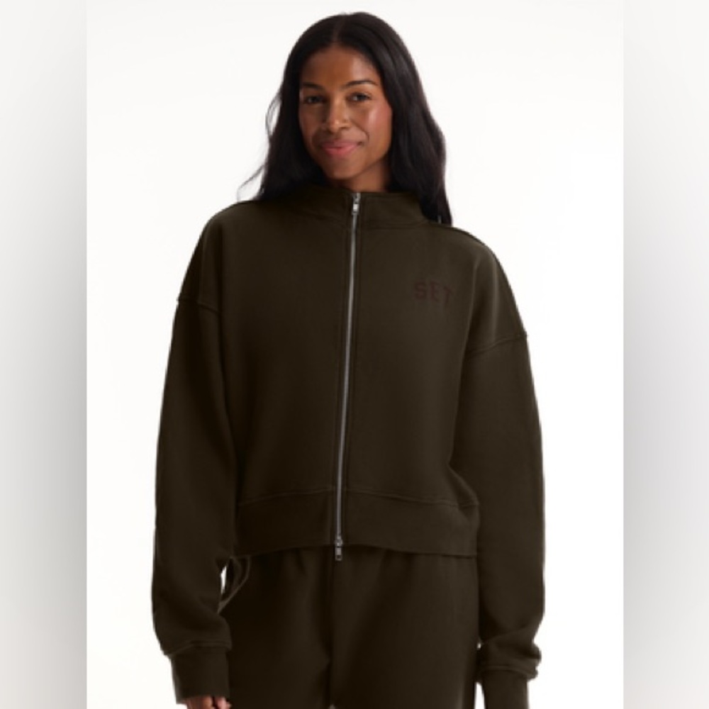 MIDWEIGHT SWEATS STAPLE SET FUNNEL ZIP - MAVERICK